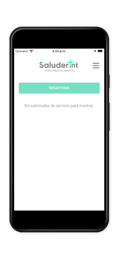 Android application Saluderint Profesionales screenshort