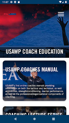 Android application USA Water Polo Mobile Coach screenshort