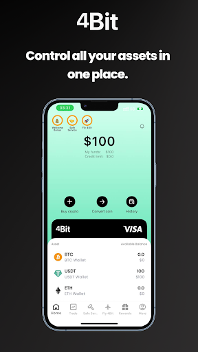 Android application 4Bit: Buy & Trade Crypto screenshort