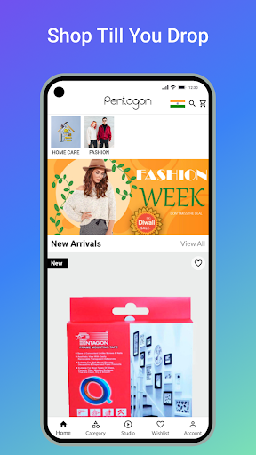 Android application Pentagon screenshort