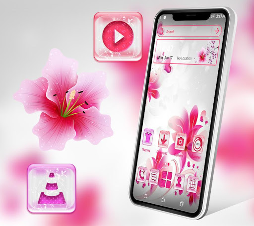 Soft Flower Launcher Theme Screen 3