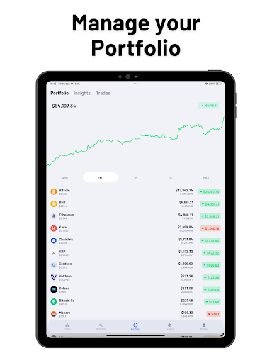 Screenshot of Coin Portfolio: Crypto Tracker