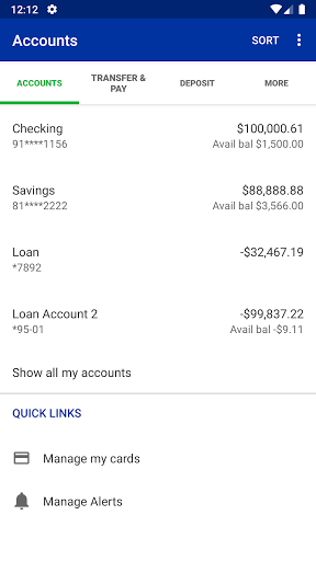 Five Points Bank Mobile Screen 3