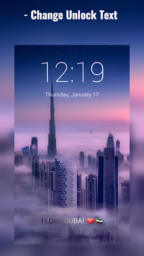 Dubai Burj Khalifa Lock Screen Screen 3