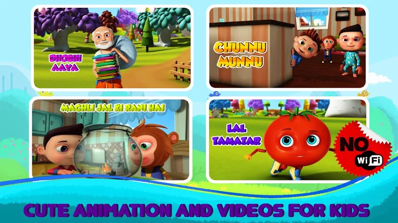 Hindi Top Nursery Rhymes - Offline Videos & Songs - Latest version for  Android - Download APK