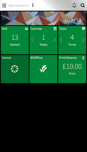 Android application myAUB screenshort