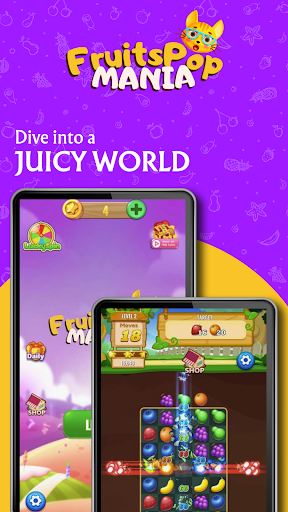 Android application Fruits Pop Mania screenshort