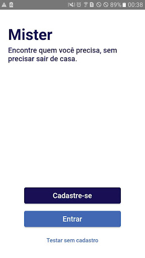 Android application Mister screenshort