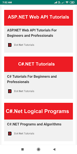 DOT NET TUTORIALS Screen 2