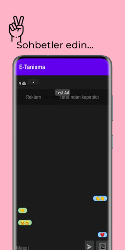 Android application E-Tanışma screenshort