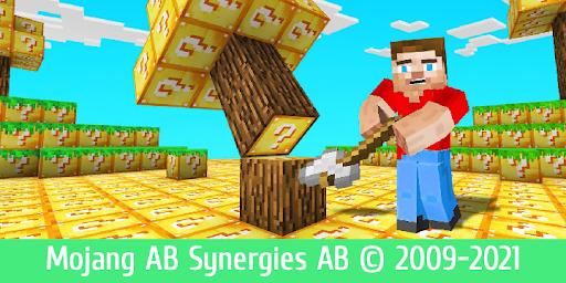 Lucky block mod for Minecraft