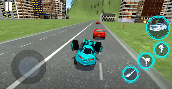 Bus Robot Game, Flying Police apklade screenshots 2