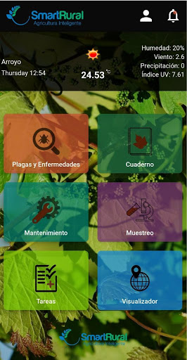 Android application SmartRural screenshort
