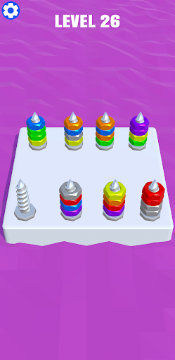 Android application Sort Screw and nuts & bolts 3D screenshort