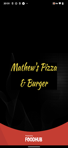 Android application Mathews Pizza and Burger screenshort