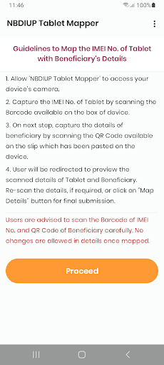 NBDIUP Tablet Mapper Screen 3