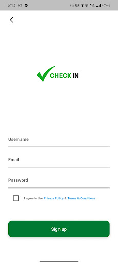 Android application Check In Hoops screenshort