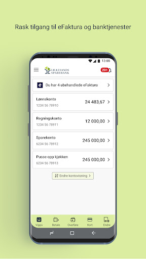 Lillesands Sparebank Mobilbank Screen 2