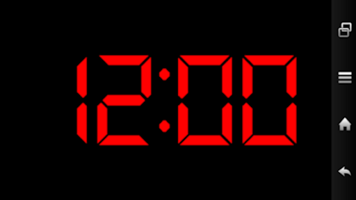 Android application Digital clock screenshort