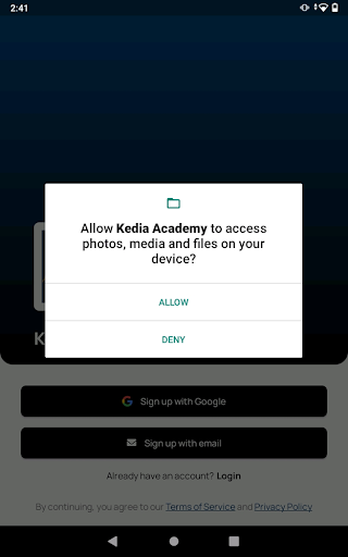 Android application Kedia Academy screenshort