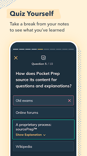 Screenshot of Pocket Prep Essentials