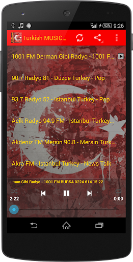 Android application Turkish MUSIC Radio WorldWide screenshort