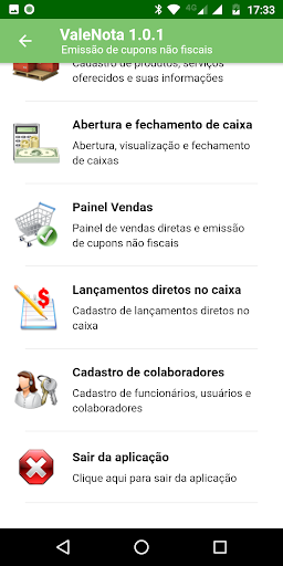 ValeNota Screen 2