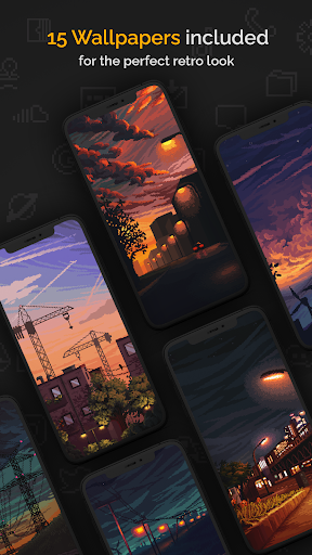 Screenshot of Retro Mode - Icon Pack (Light)