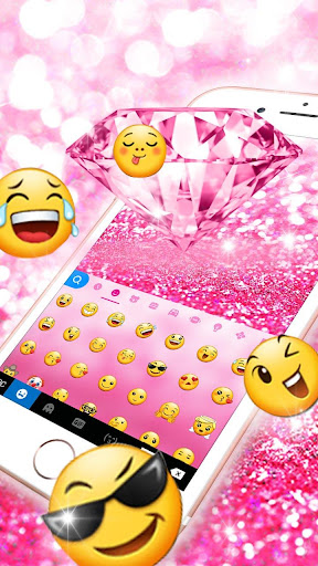 Hot Pink Sparkle Theme Screen 3