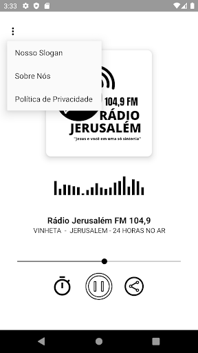 Rádio Jerusalém FM 104,9 Screen 3
