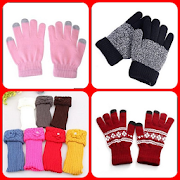 models of winter knit gloves