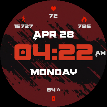 #6. Depth Hours Watch Face (Android) Podle: Time Design LLC