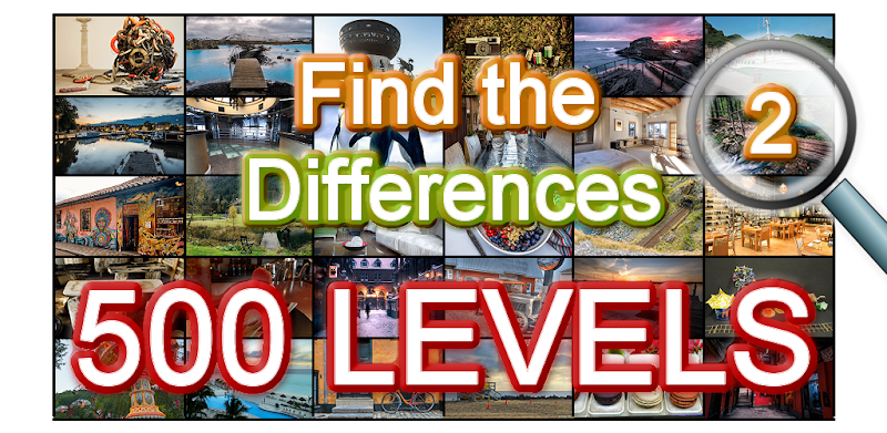 Find the difference 500 levels