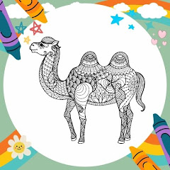 Coloring Book: Camel Mandala icon
