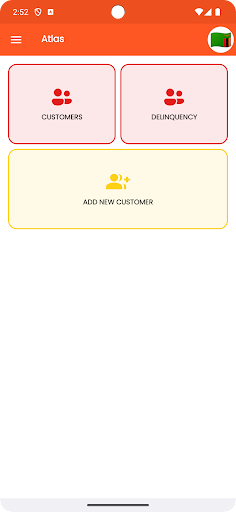 Android application Atlas for Partners screenshort