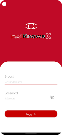 Android application redKnows screenshort