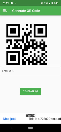 QR Code Scanner/Generator Screen 2