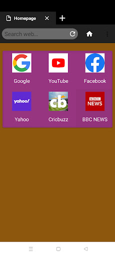 Android application Newtron Browser screenshort