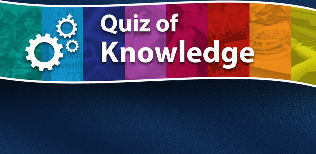 Knowledge quiz. Easy Quiz. Cup knowledge game.