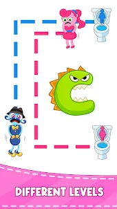 Draw To Path Toilet Race