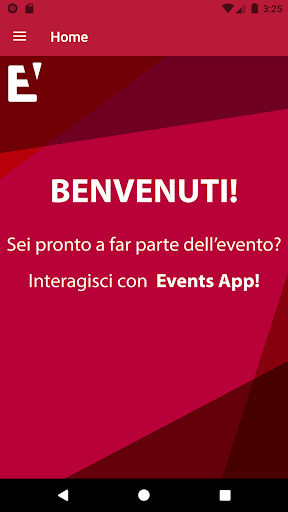 Android application Events App! screenshort