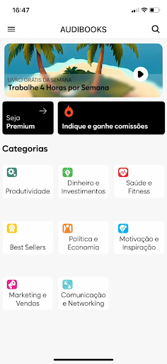 Audibooks Screen 2