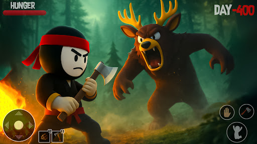 Dark Nights in Forest Survival