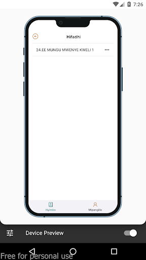 Nyimbo Za Wokovu Screen 2