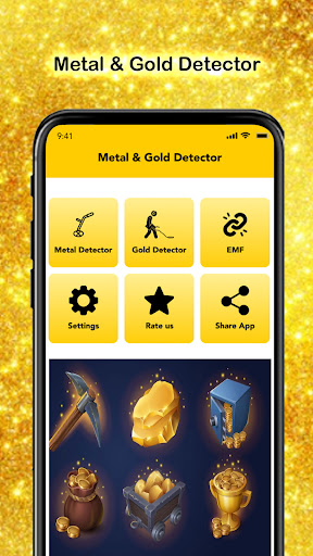 Gold Metal Detector Finder App Screen 3
