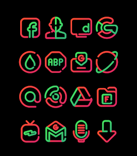 Watermelon - Lines Icon Pack Screenshot