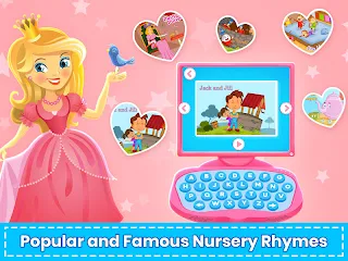 Girls Princess Pink Computer - Screenshot 2