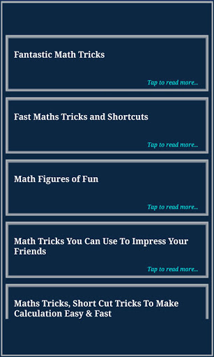 Math Tricks Screen 3