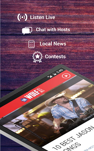 Screenshot of The Wolf 105.5