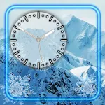 Cover Image of Download Mountains Winter Clock  APK